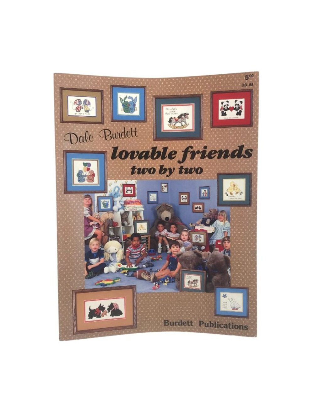 Vintage Cross Stitch Patterns, Lovable Friends Two by Two by Dale Burdett DB58